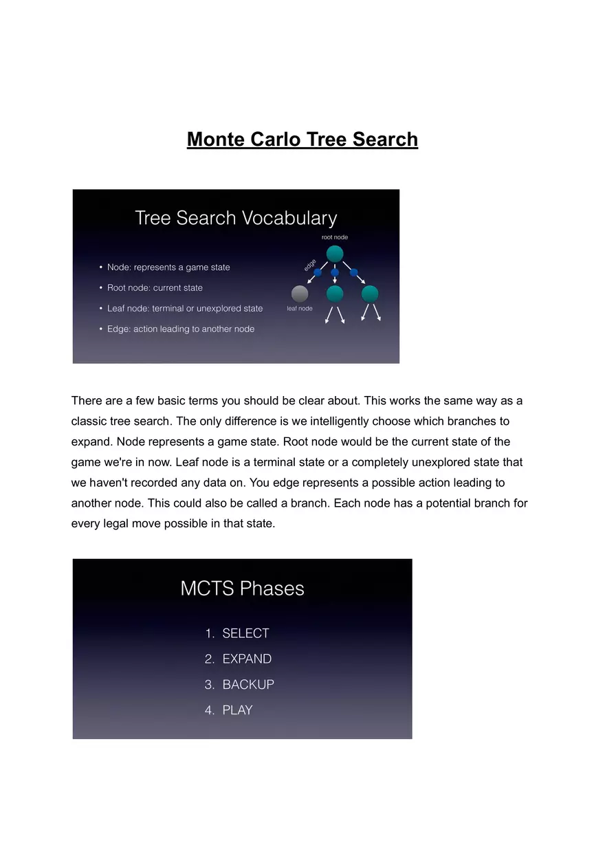 Monte Carlo Tree Search - Page 1
