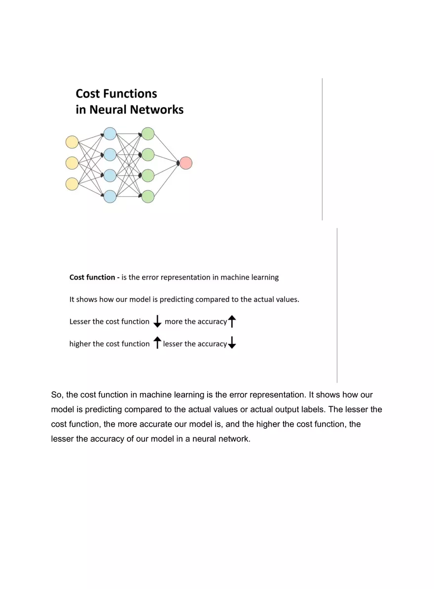 Cost Functions in Neural Networks - Page 1
