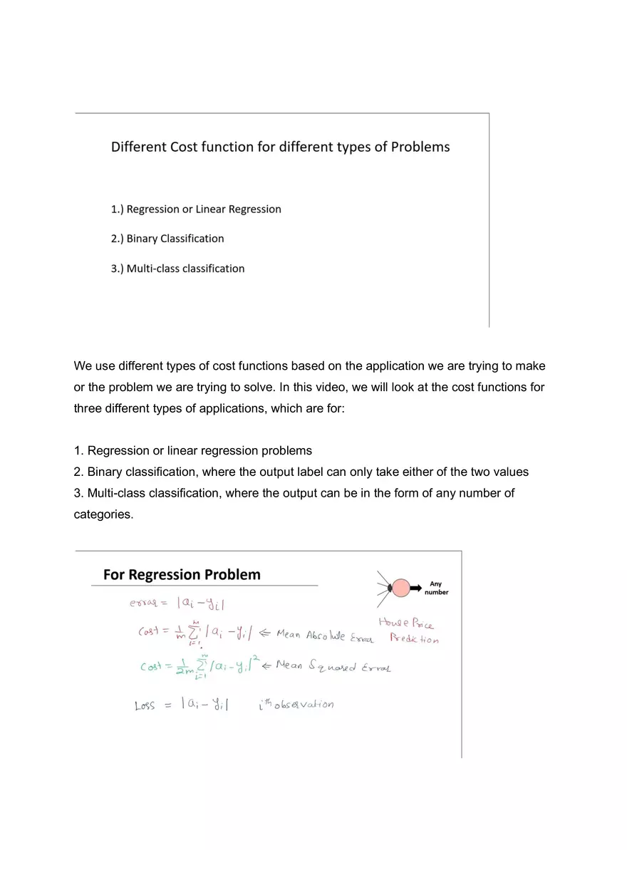 Cost Functions in Neural Networks - Page 2