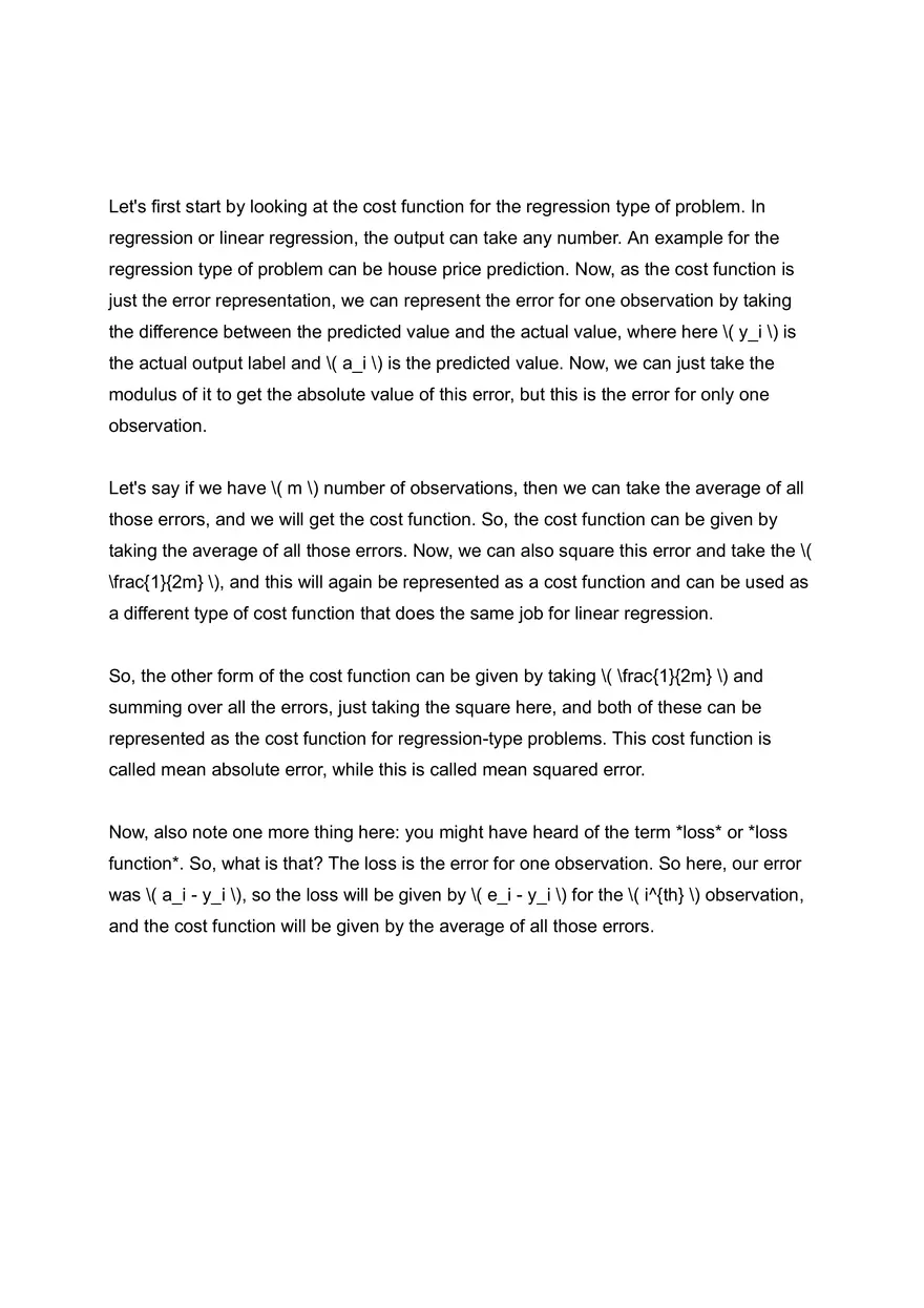 Cost Functions in Neural Networks - Page 3