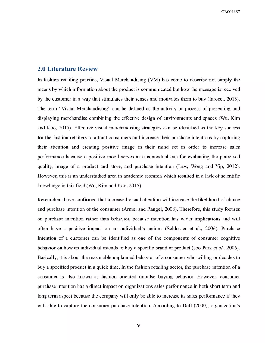 Sri Lankan Fashion Retailing Dissertation - Page 7