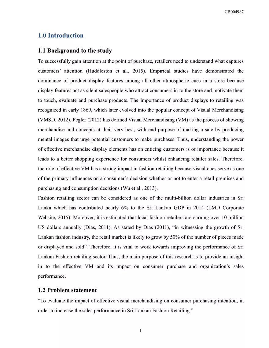 Sri Lankan Fashion Retailing Dissertation - Page 3