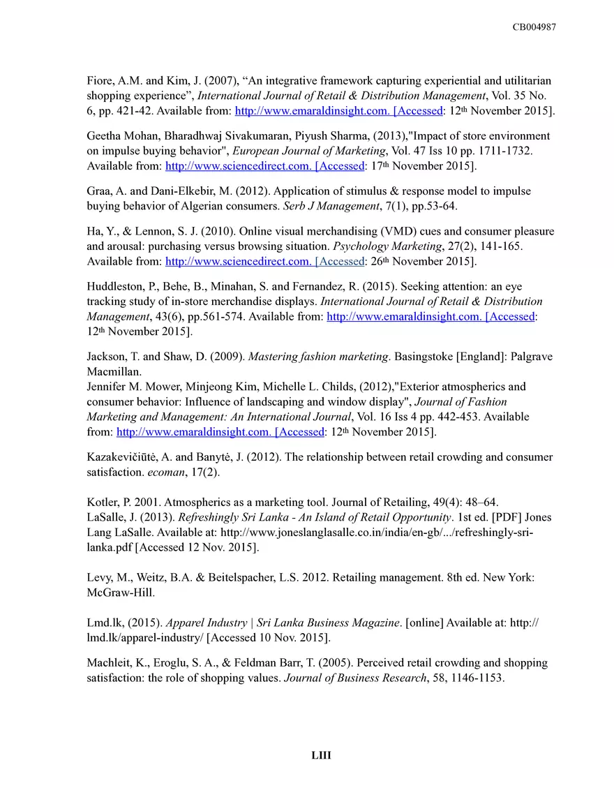 Sri Lankan Fashion Retailing Dissertation - Page 60