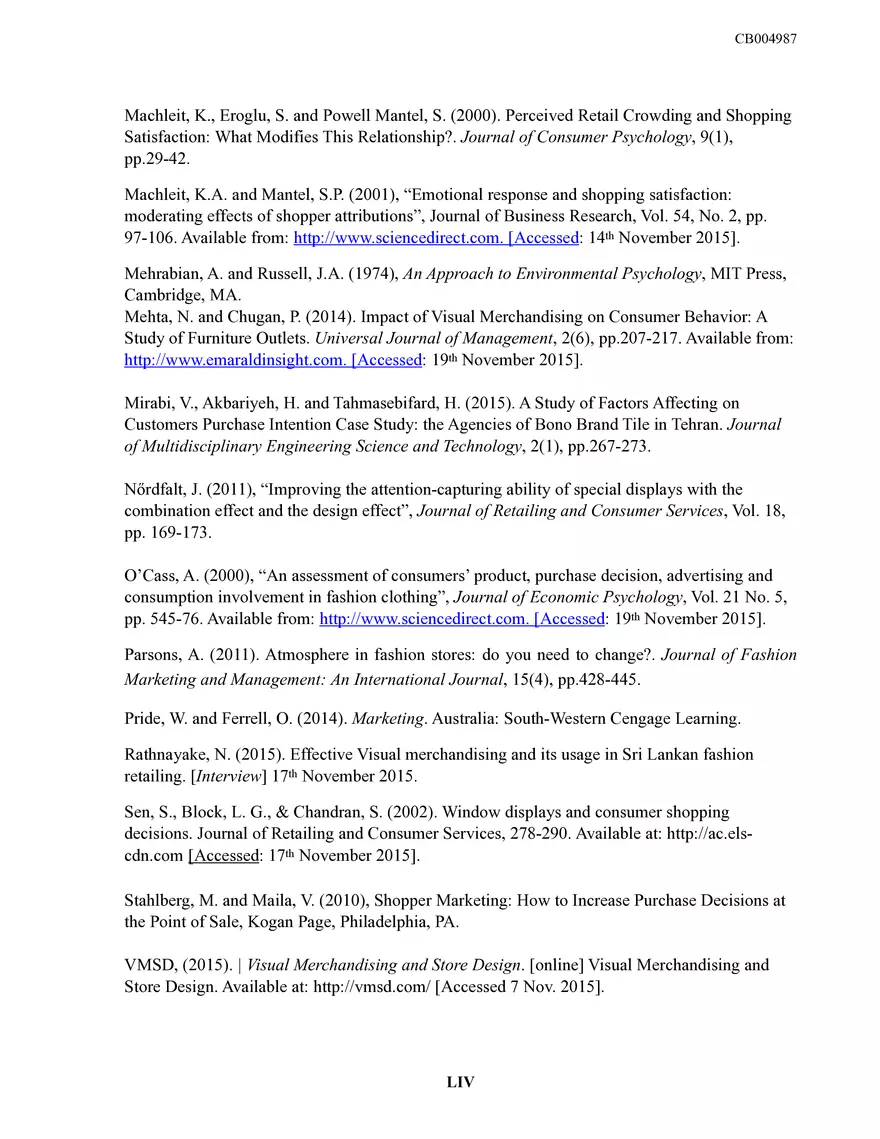 Sri Lankan Fashion Retailing Dissertation - Page 61