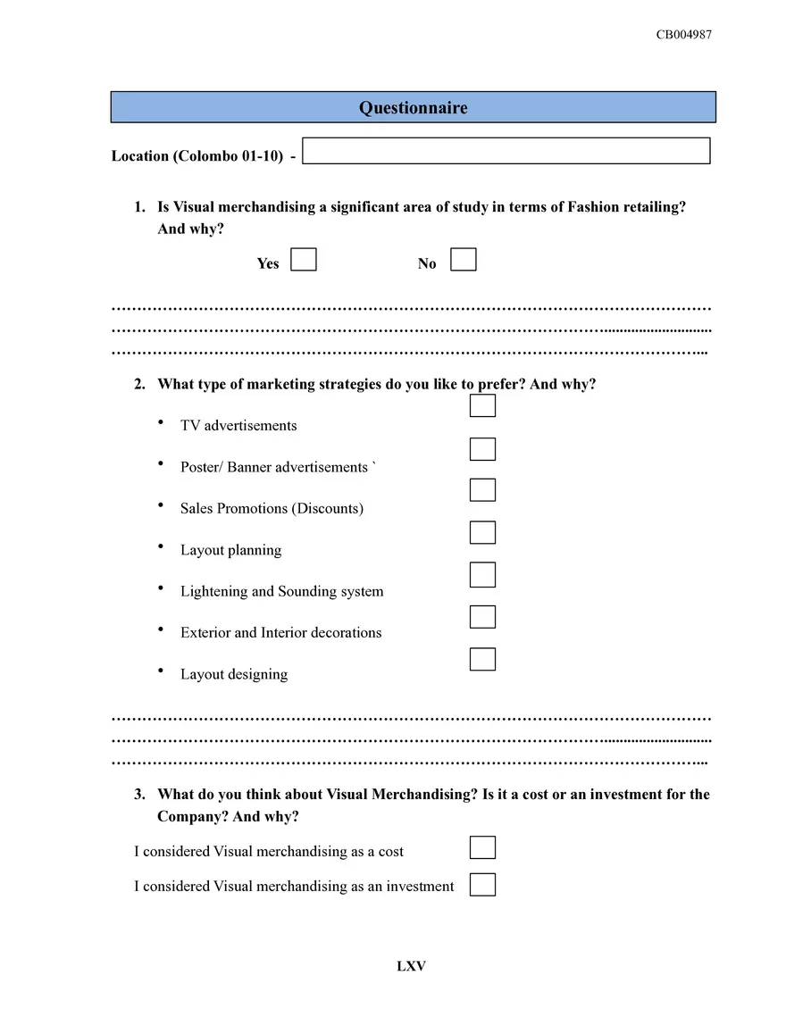 Sri Lankan Fashion Retailing Dissertation - Page 73