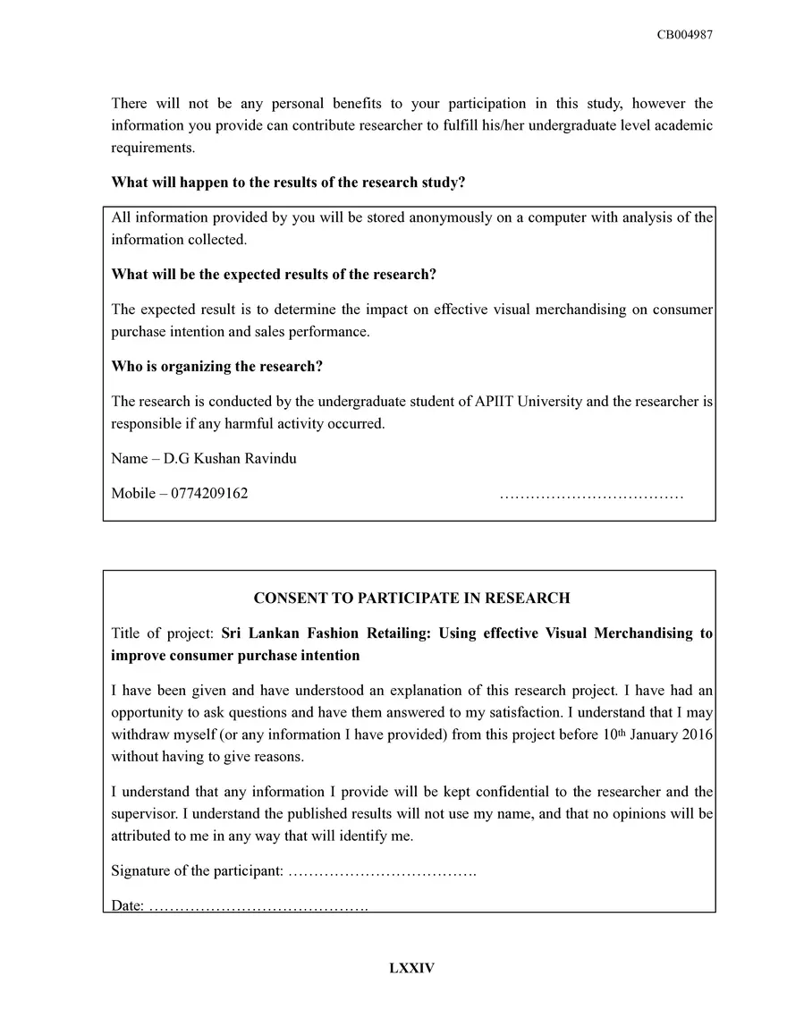 Sri Lankan Fashion Retailing Dissertation - Page 83