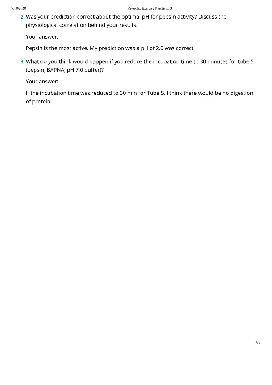 Assessing Pepsin Digestion of Protein - Page 3