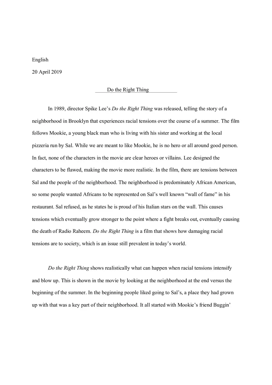 Do the Right Thing - Page 1
