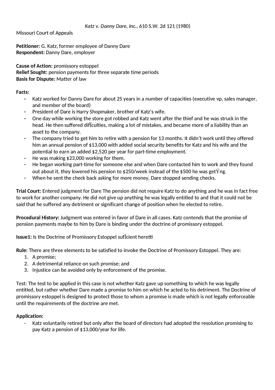 Katz v. Danny Dare, Inc - Page 1