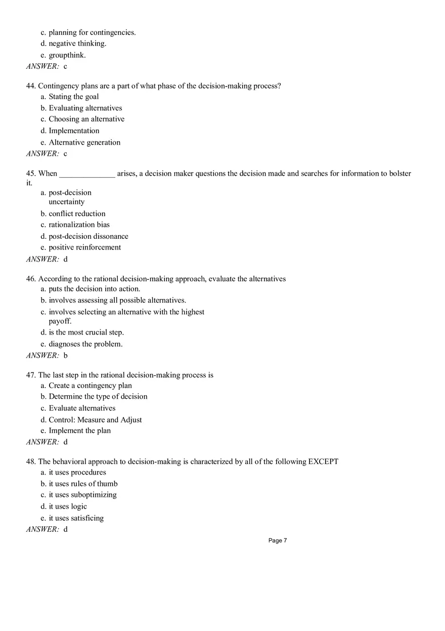 Management Chapter 8 Quiz Part 1 - Page 7