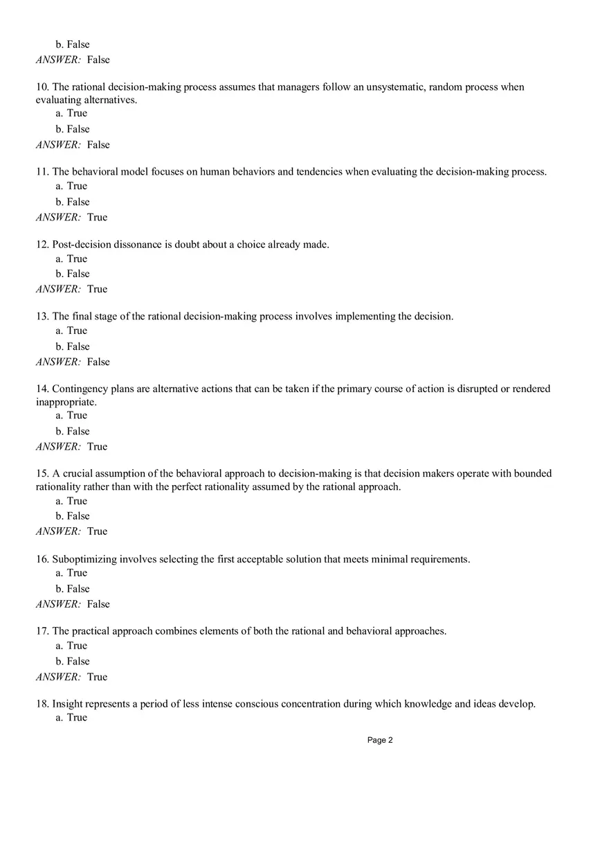 Management Chapter 8 Quiz Part 1 - Page 2