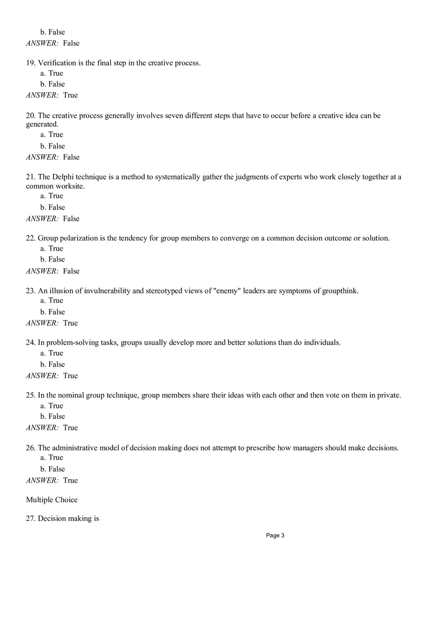 Management Chapter 8 Quiz Part 1 - Page 3