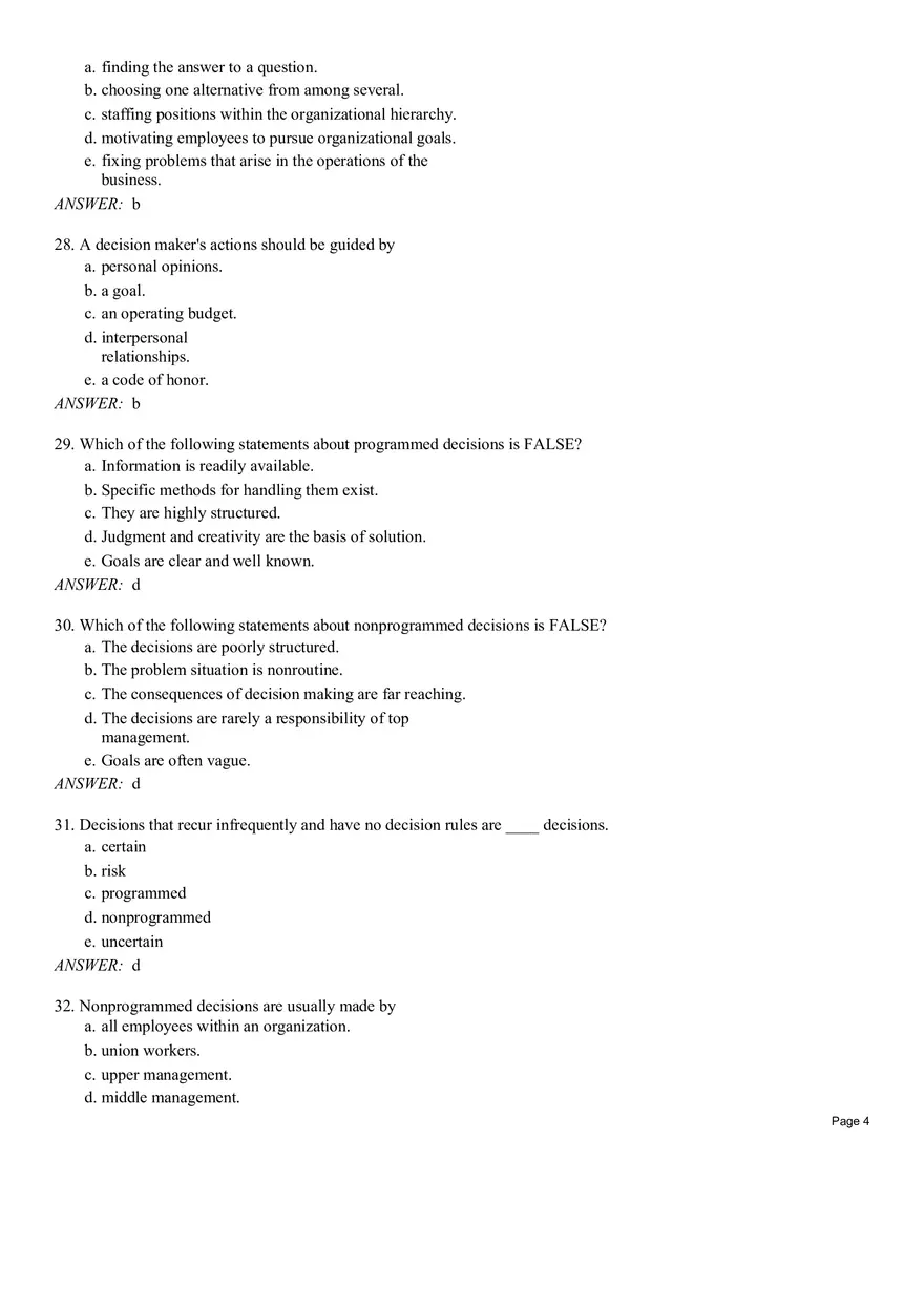 Management Chapter 8 Quiz Part 1 - Page 4