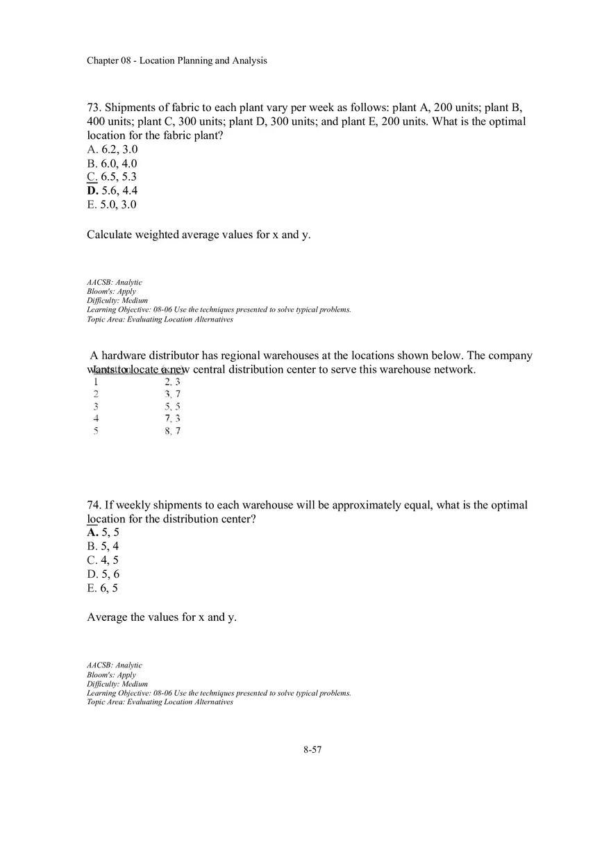 Chapter 08 Location Planning and Analysis Part 4 - Page 9