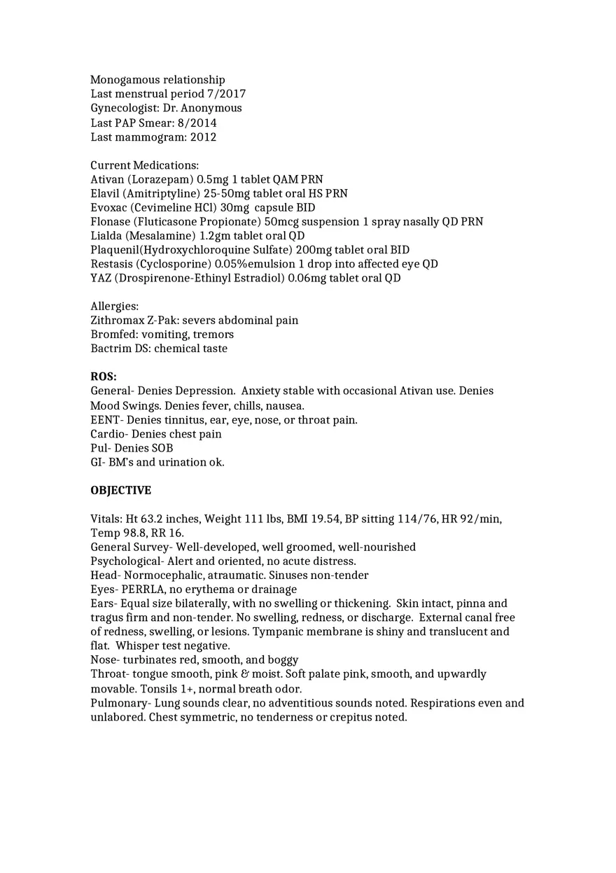 SOAP Note #2 Graded - Page 2