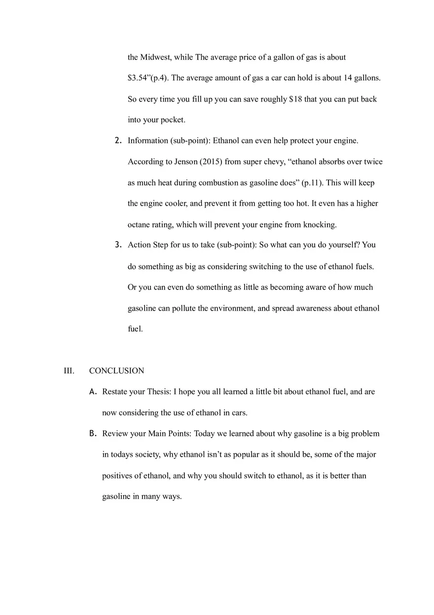 Persuasive Speech Template - Page 5
