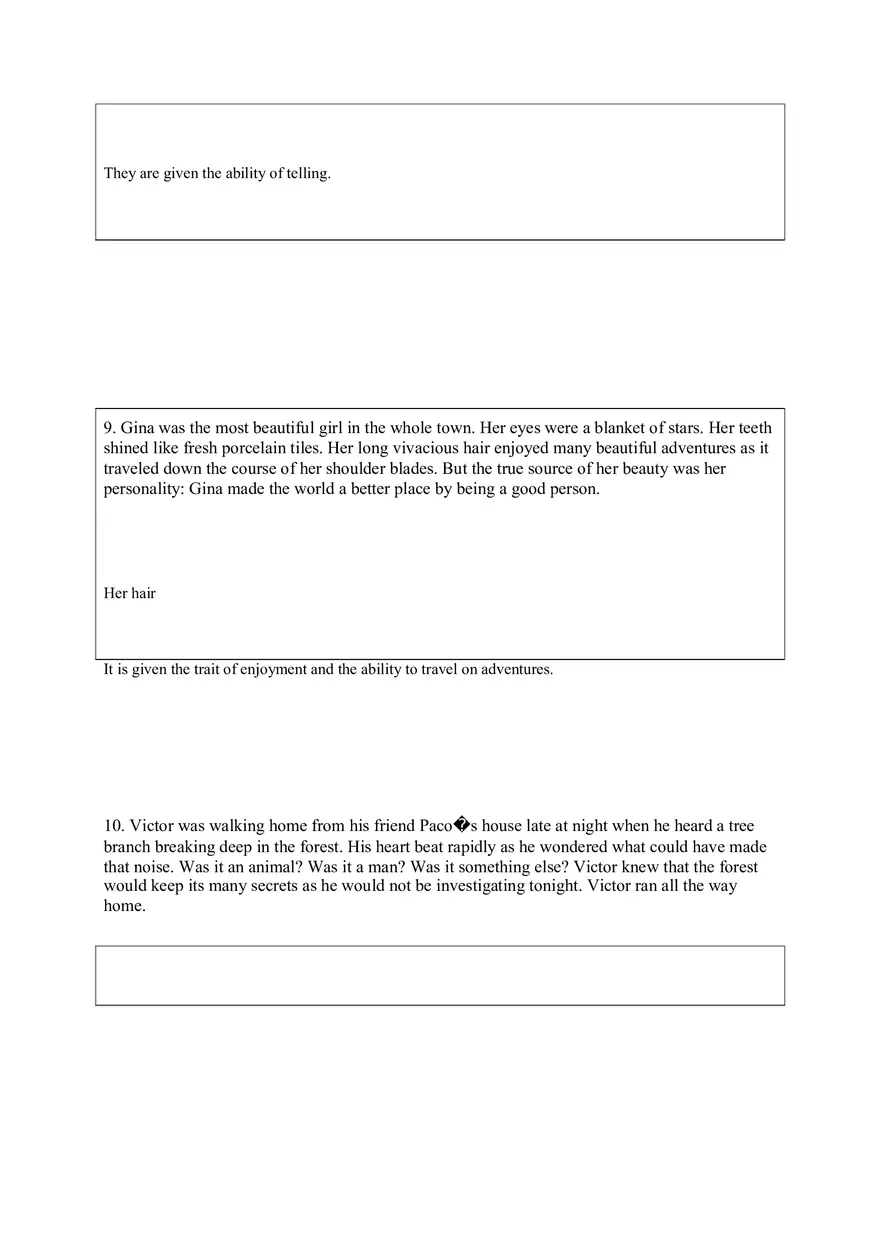 Personification Worksheet 2 - Page 4