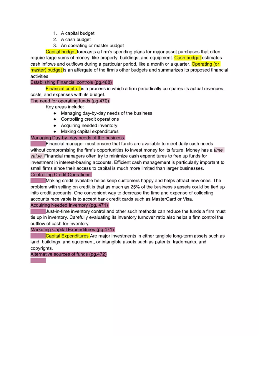 Chapter 18 Financial Management Lecture Note - Page 2