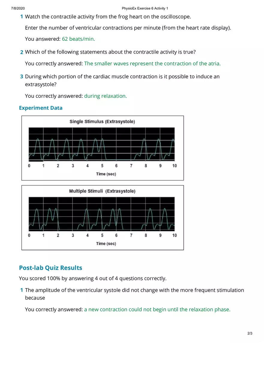 Investigating the Refractory Period of Cardiac Muscle - Page 2