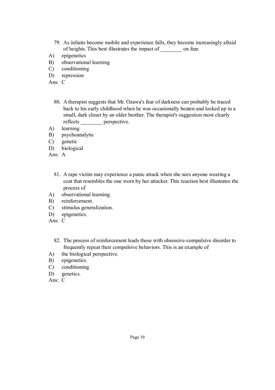 Psychological Disorders Answer Part 3 - Page 2