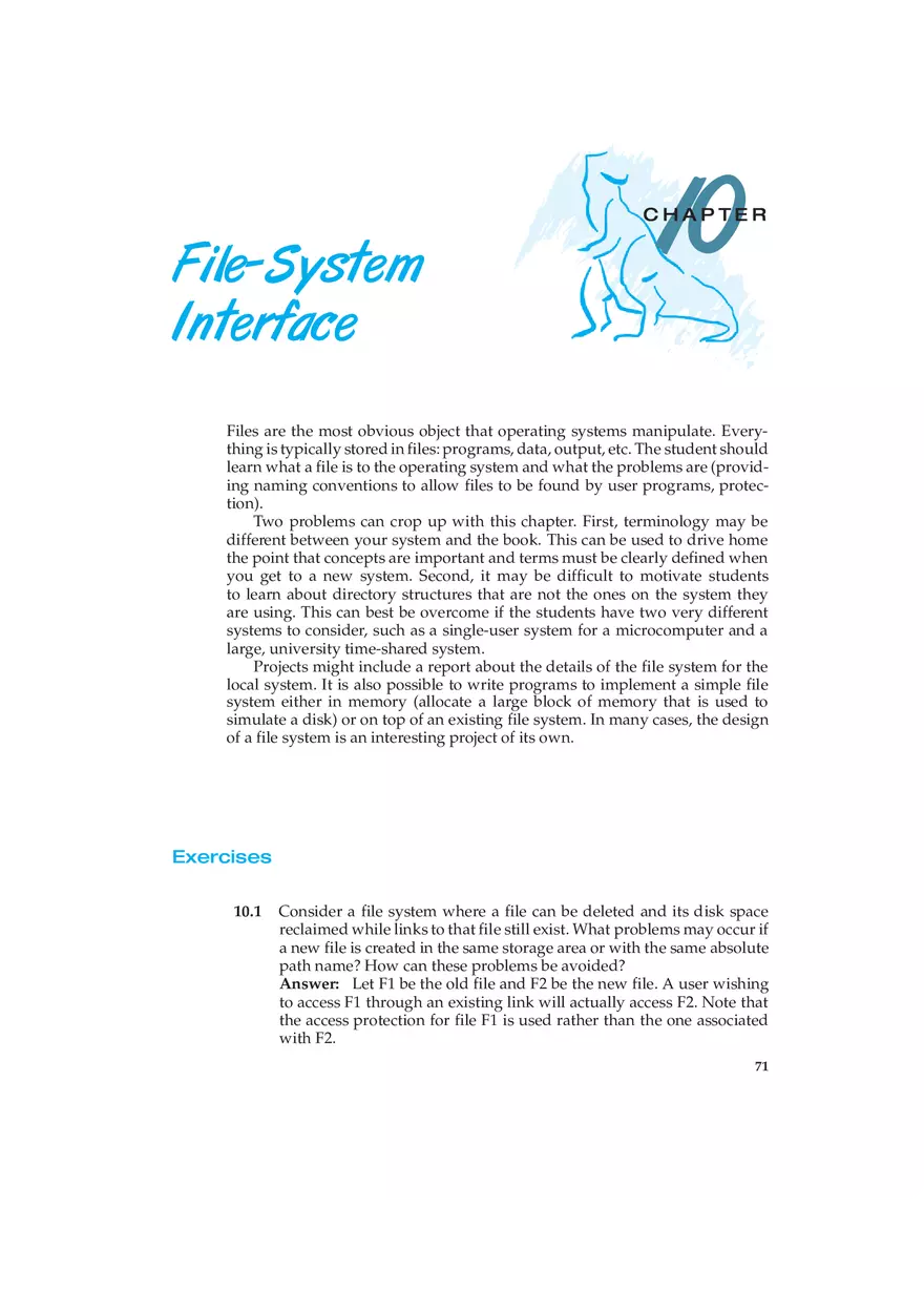 Chapter 10 File-Systems Interface - Page 1