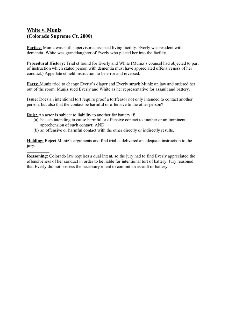 White v. Muniz - Page 1