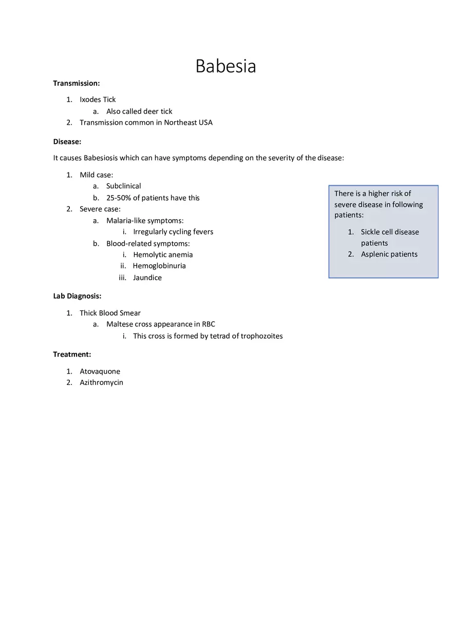 Babesia - Page 1