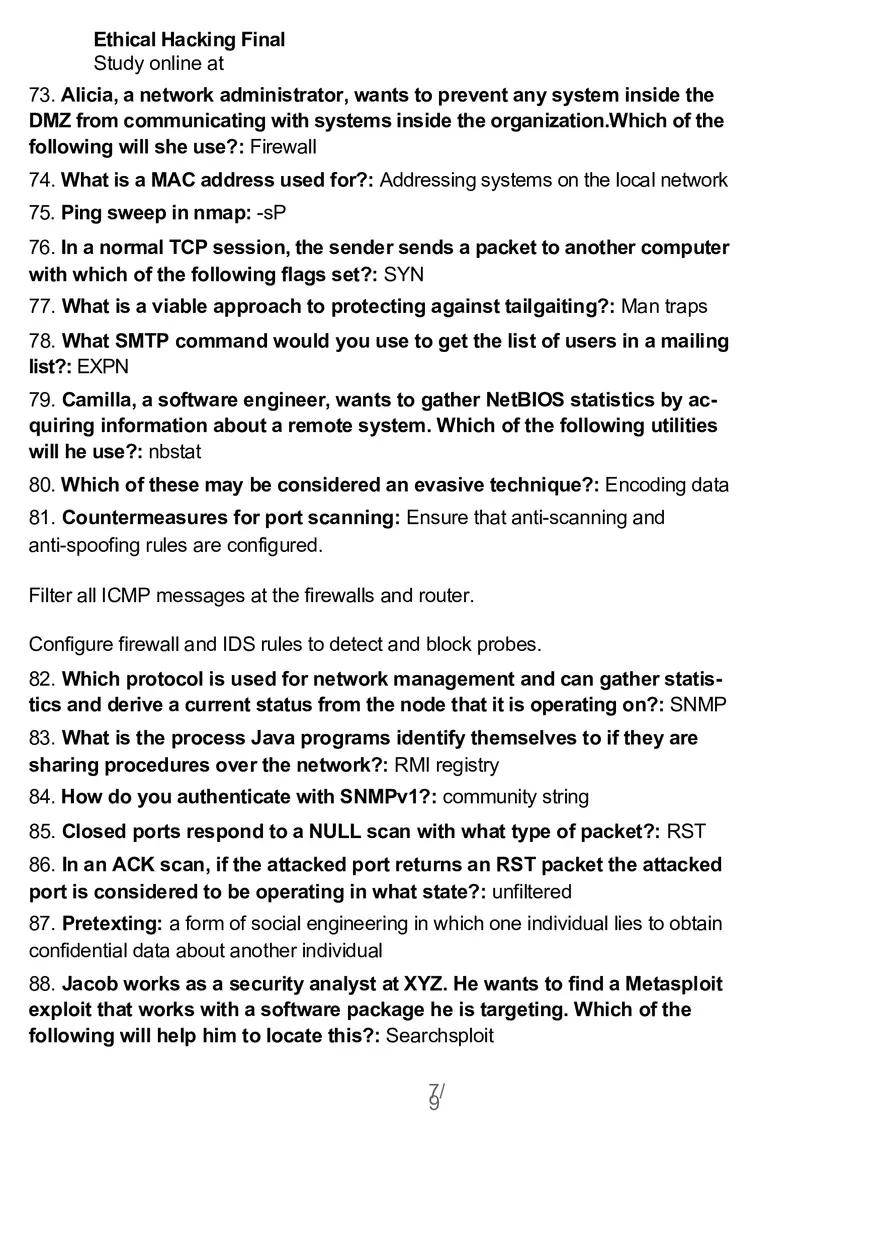 Ethical Hacking Final 1 - Page 7