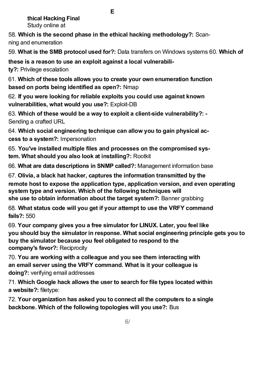 Ethical Hacking Final 1 - Page 6