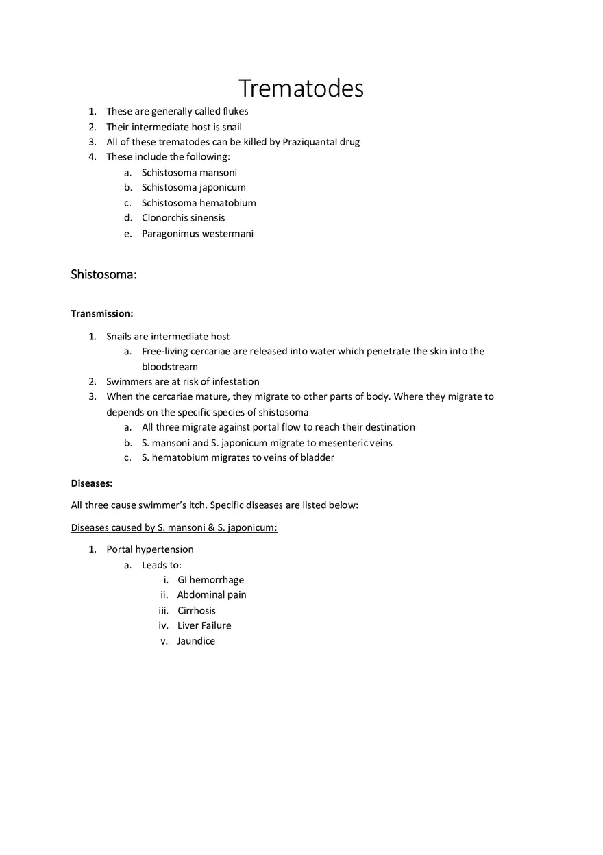 Trematodes - Page 1