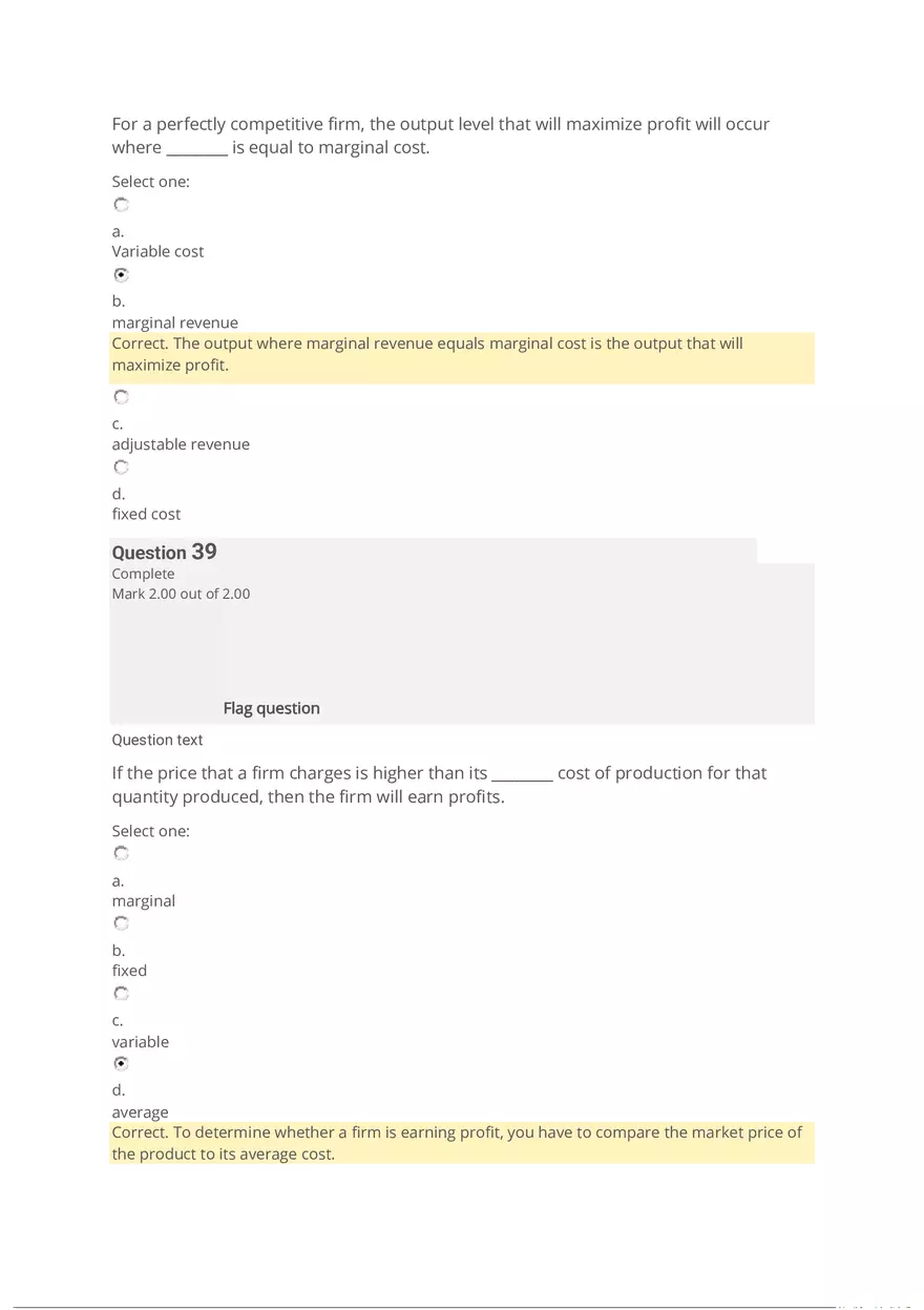 Economics Quiz - Page 27