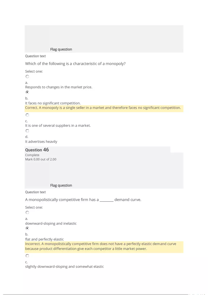 Economics Quiz - Page 33
