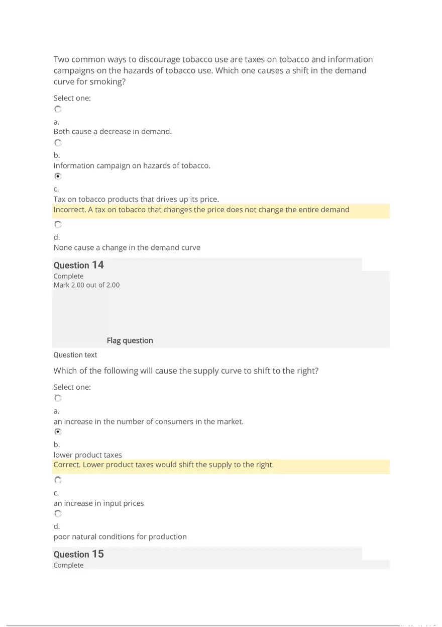 Economics Quiz - Page 3