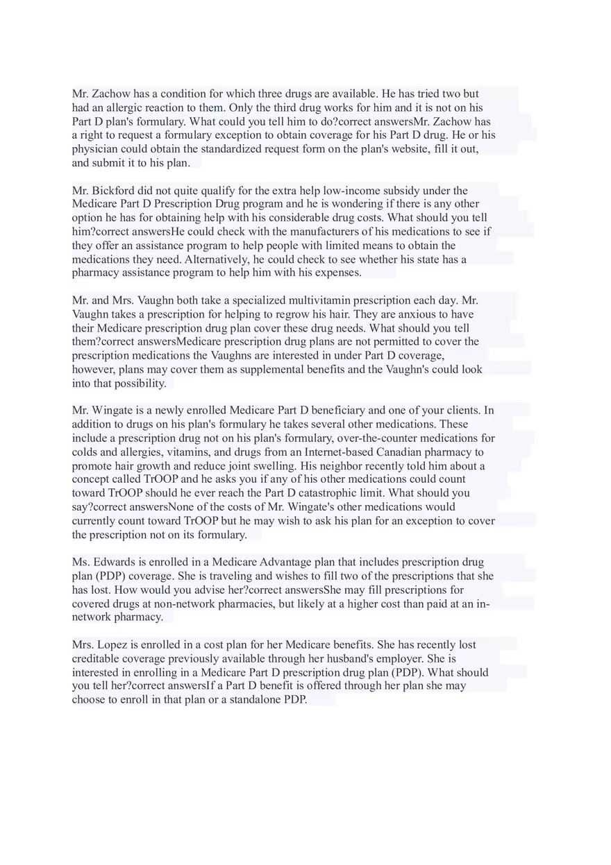 AHIP Final Exam Answers Part 1 - Page 7