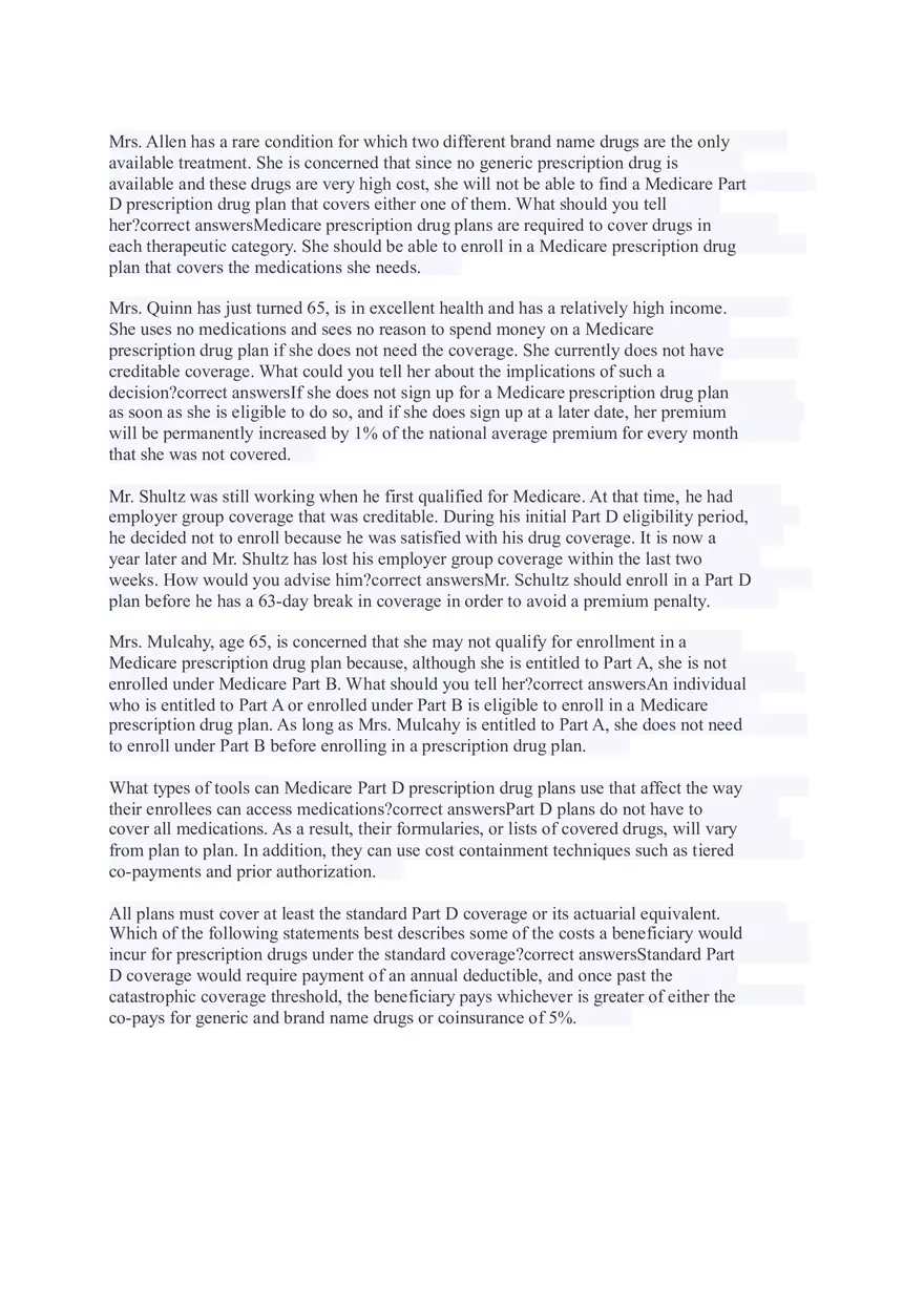 AHIP Final Exam Answers Part 1 - Page 8