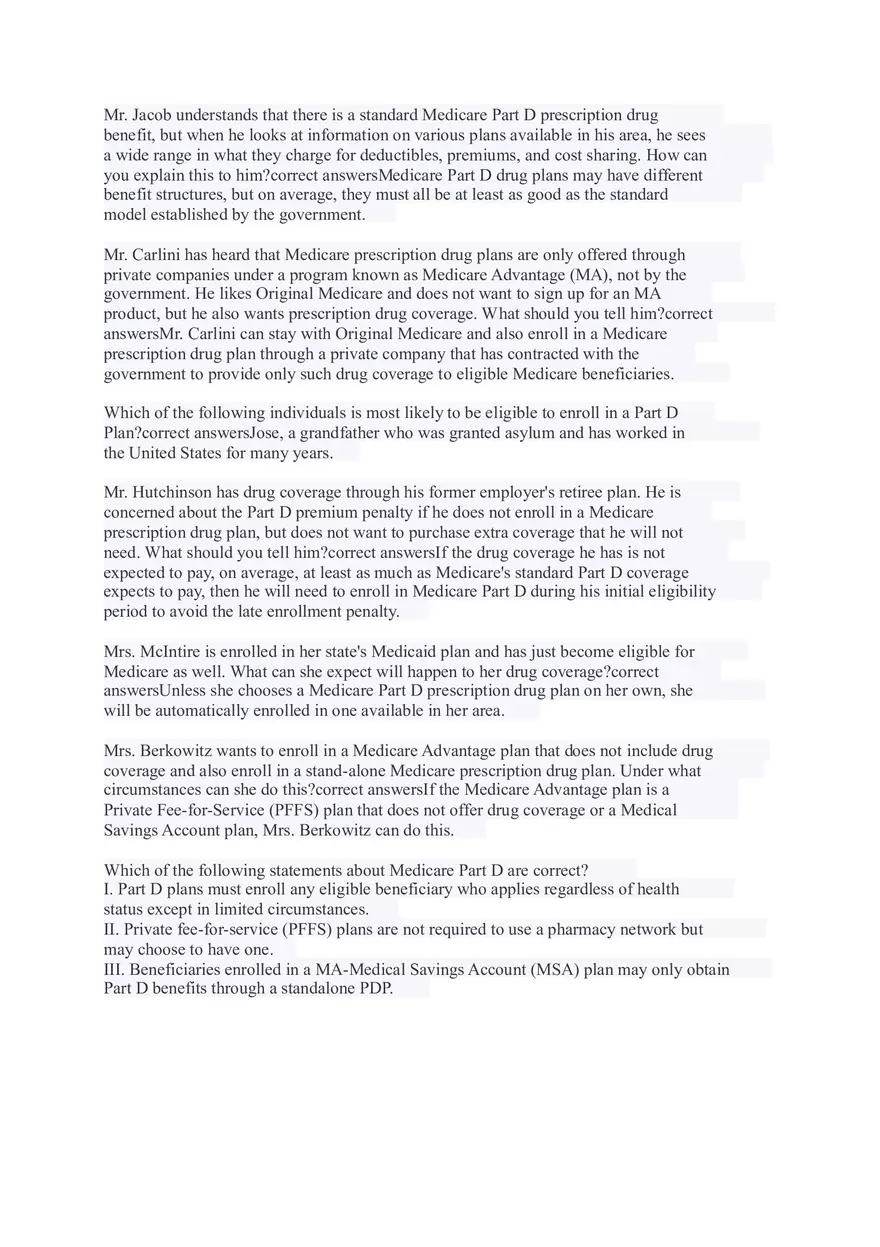 AHIP Final Exam Answers Part 1 - Page 9