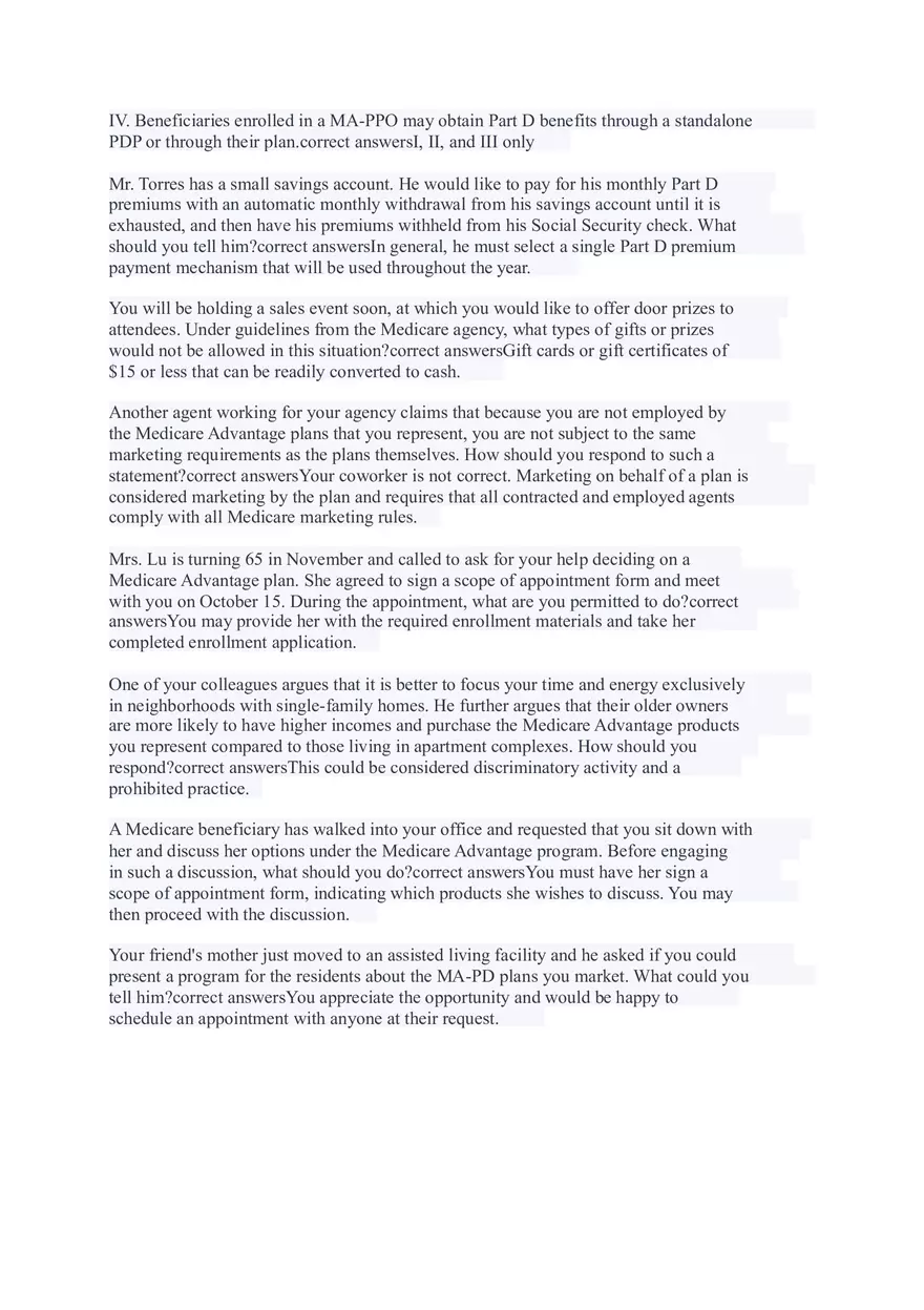 AHIP Final Exam Answers Part 1 - Page 10