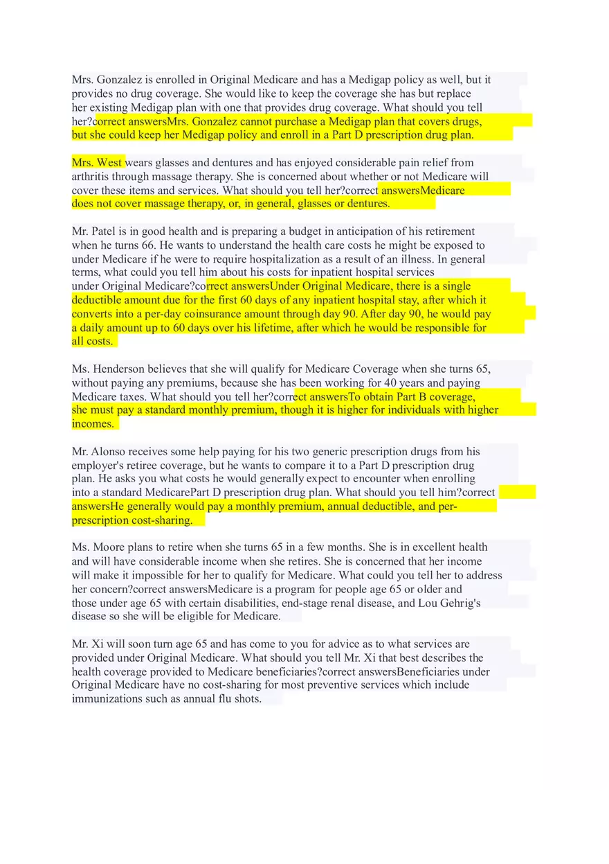 AHIP Final Exam Answers Part 1 - Page 2
