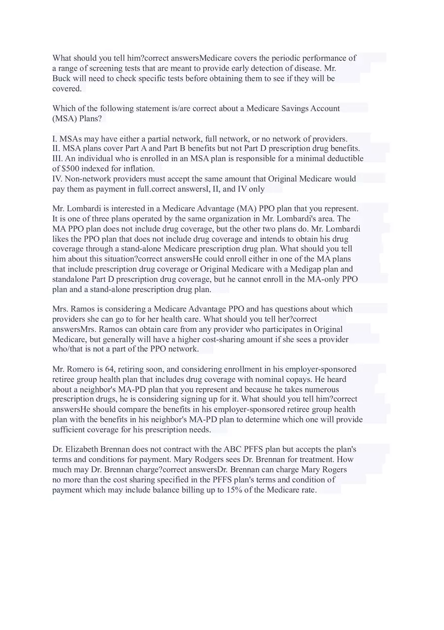 AHIP Final Exam Answers Part 1 - Page 4