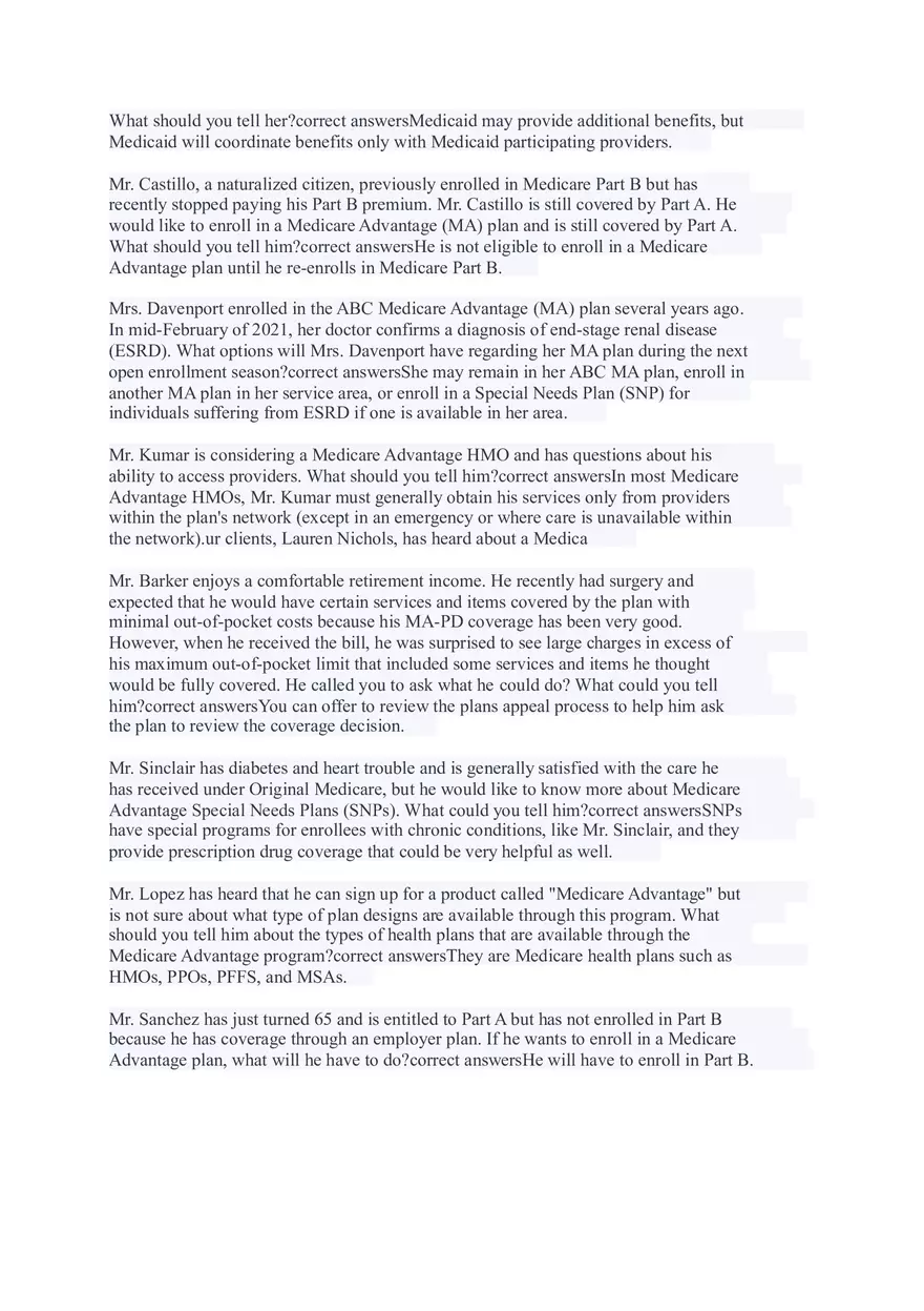 AHIP Final Exam Answers Part 1 - Page 6