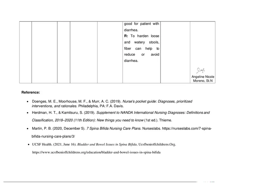 A Nursing Care Plan on Spina Bifida - Page 6