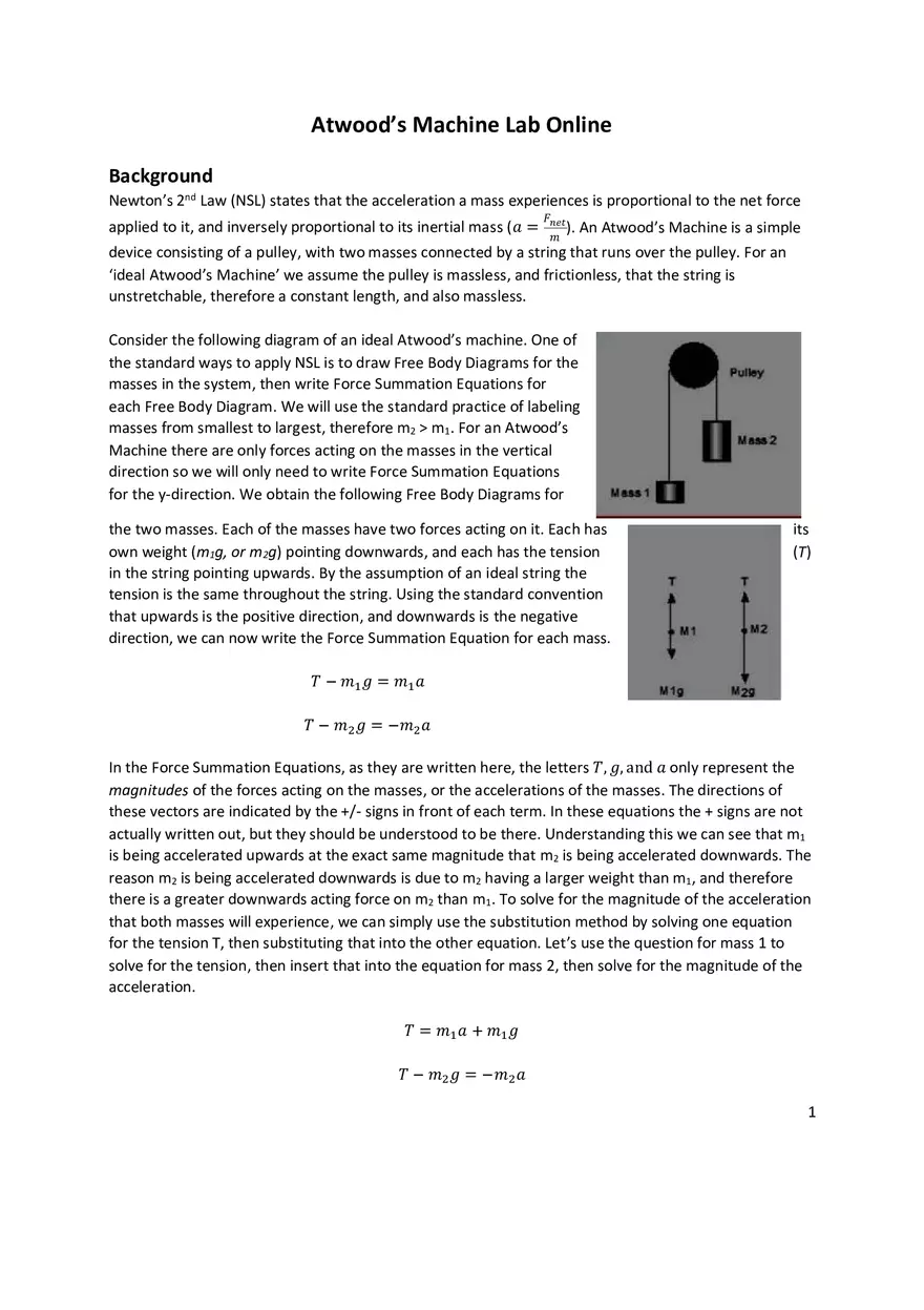 Atwood’s Machine Lab - Page 1