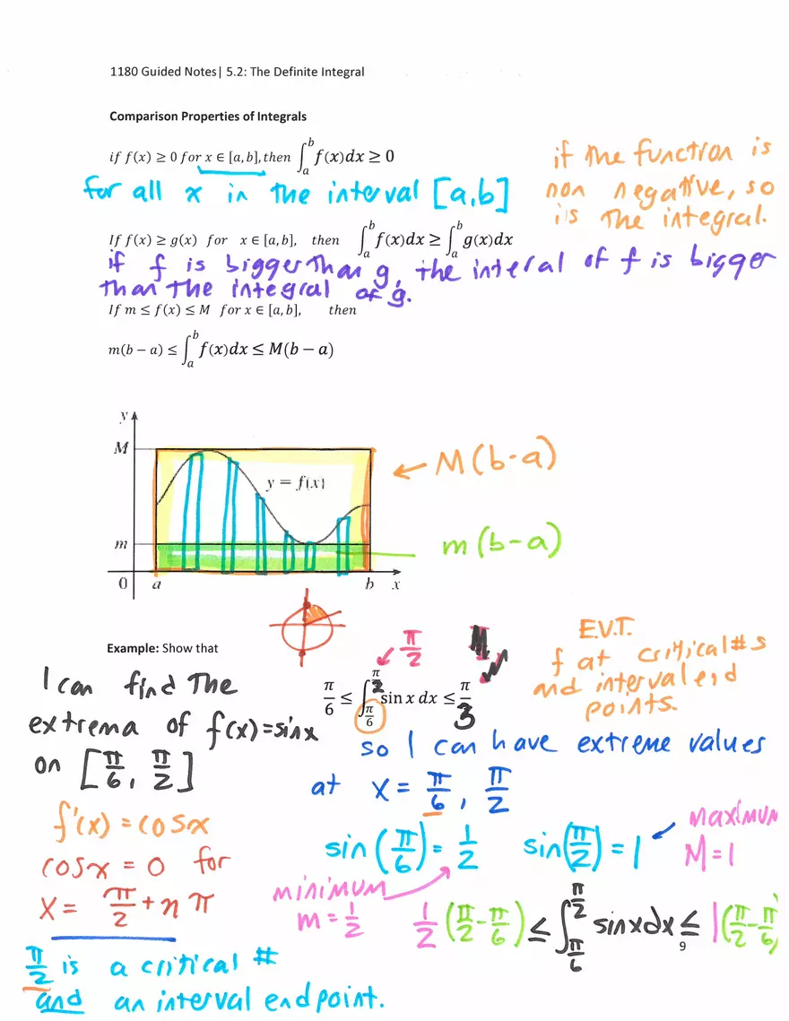 Guided Notes 5.2: The Definite Integral - Page 9