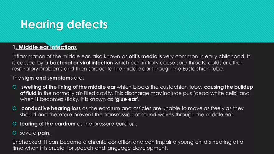 Receptors (The Ear) - Slides - Page 9