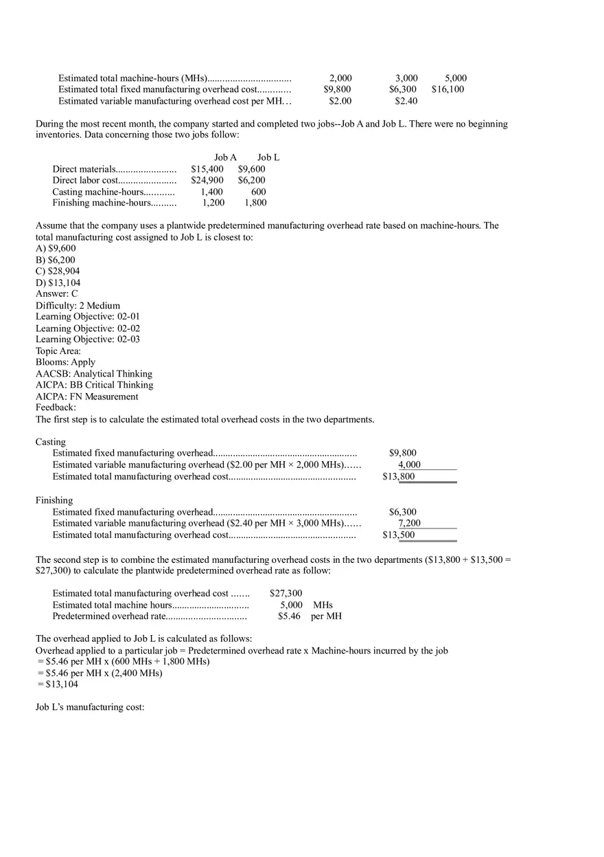 Ch2, Job-Order Costing Calculating Unit Product Costs Part 3 - Page 4