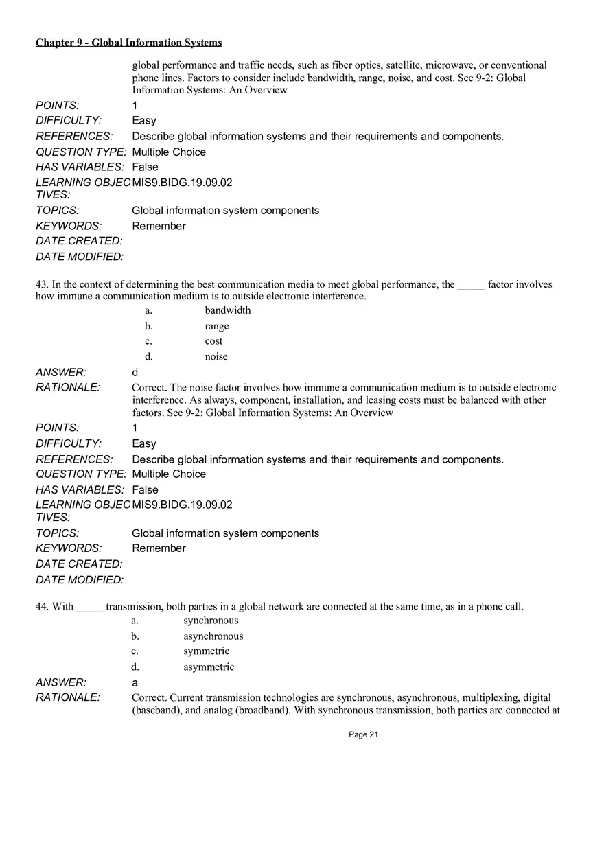 Chapter 9 Global Information Systems Answers - Page 14