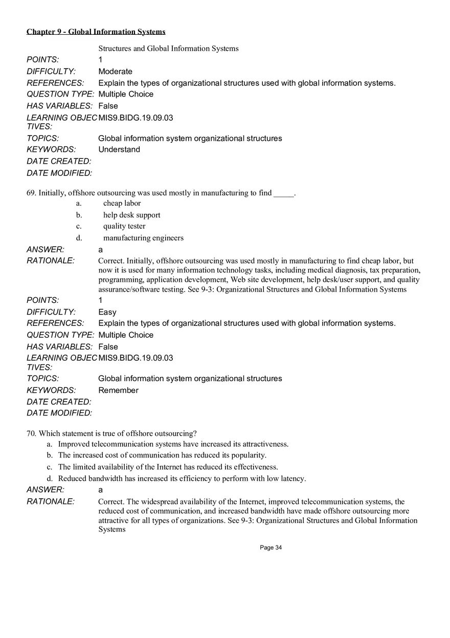 Chapter 9 Global Information Systems Answers - Page 28