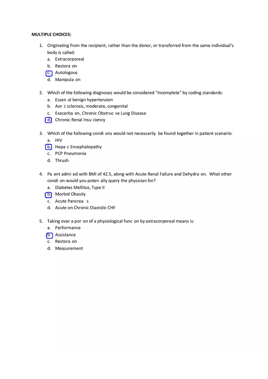 Inpatient Coding Test - Page 2