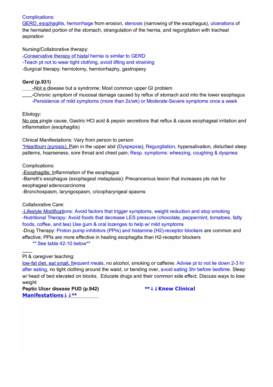 Med Surg Exam 2 Review - Page 15