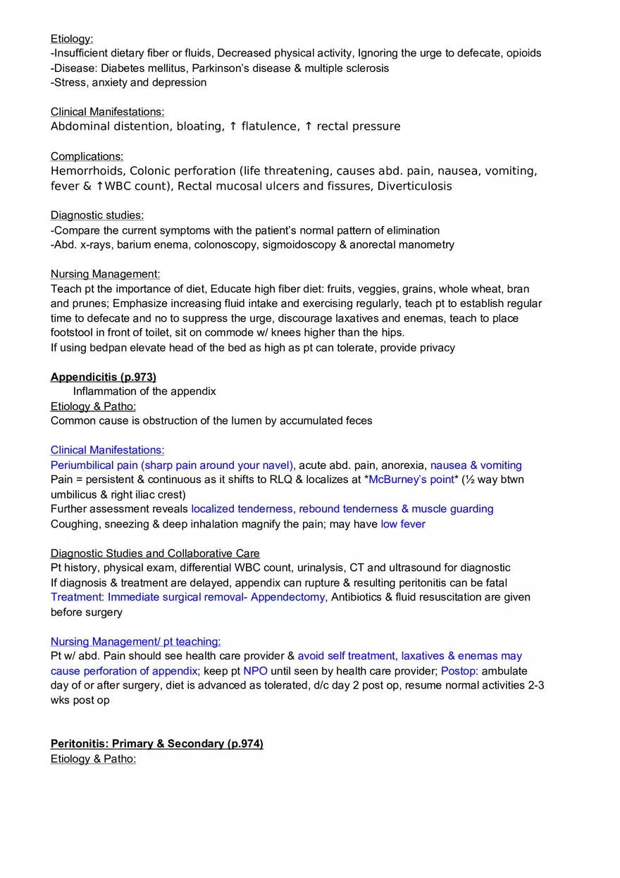 Med Surg Exam 2 Review - Page 3